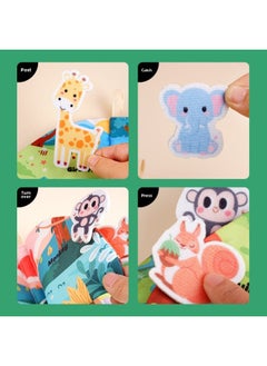 Generic Children's Tail Cloth Book 0-3 Years Old Infant Hand Tear Book Baby Tear Not Tear Book Can Bite Baby Early Teaching-Color:Animal Friends  - Image 3