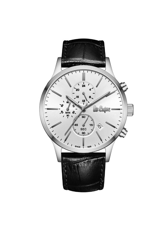 Lee Cooper ساعة متعددة الوظائف للرجال من الجلد LC08154.331 - 44 مم - Image 1