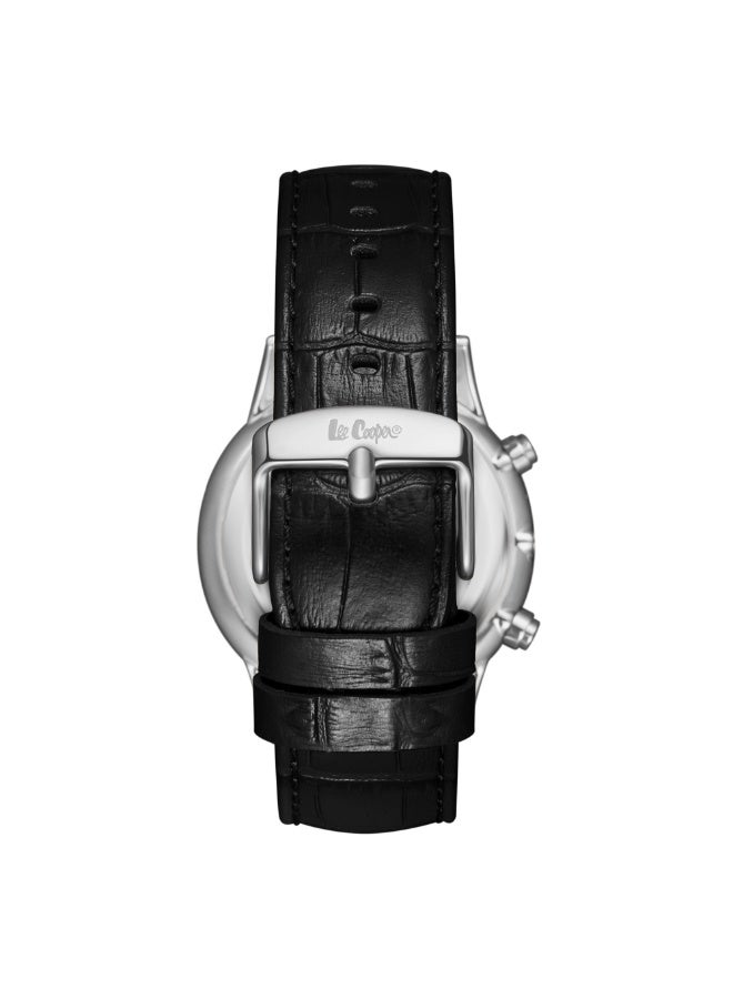 Lee Cooper ساعة متعددة الوظائف للرجال من الجلد LC08154.331 - 44 مم - Image 2
