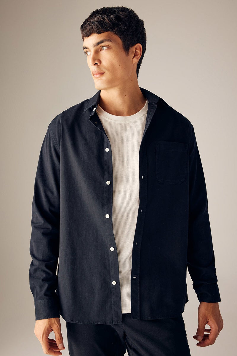 DeFacto Man Regular Fit Gabardine Long Sleeve Shirt  - Image 1