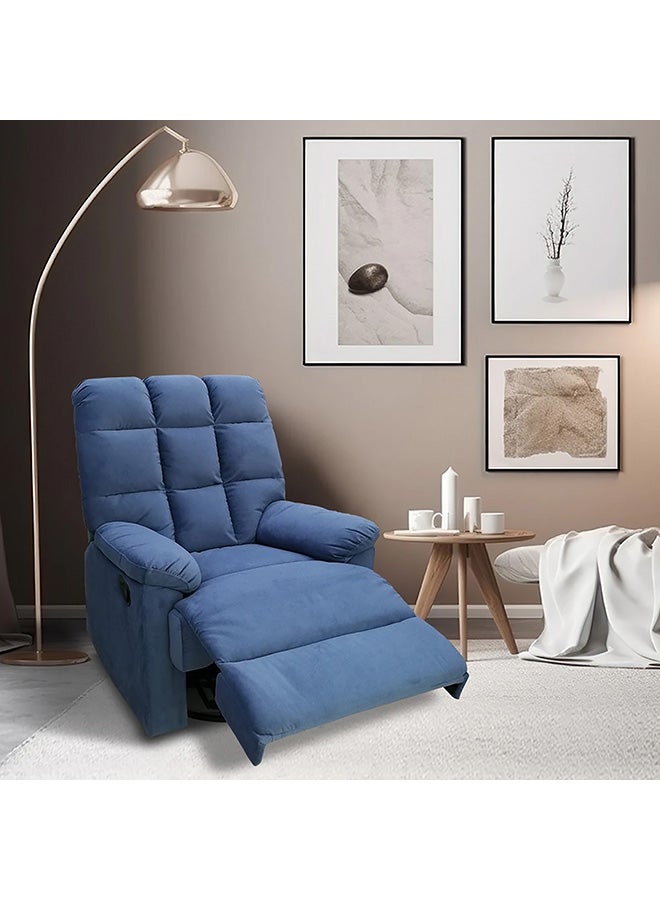 BACK COMFORT Elite Recliner Chair – Comfortable Fixed Design, 1-Year Warranty – Blue Color - Image 1