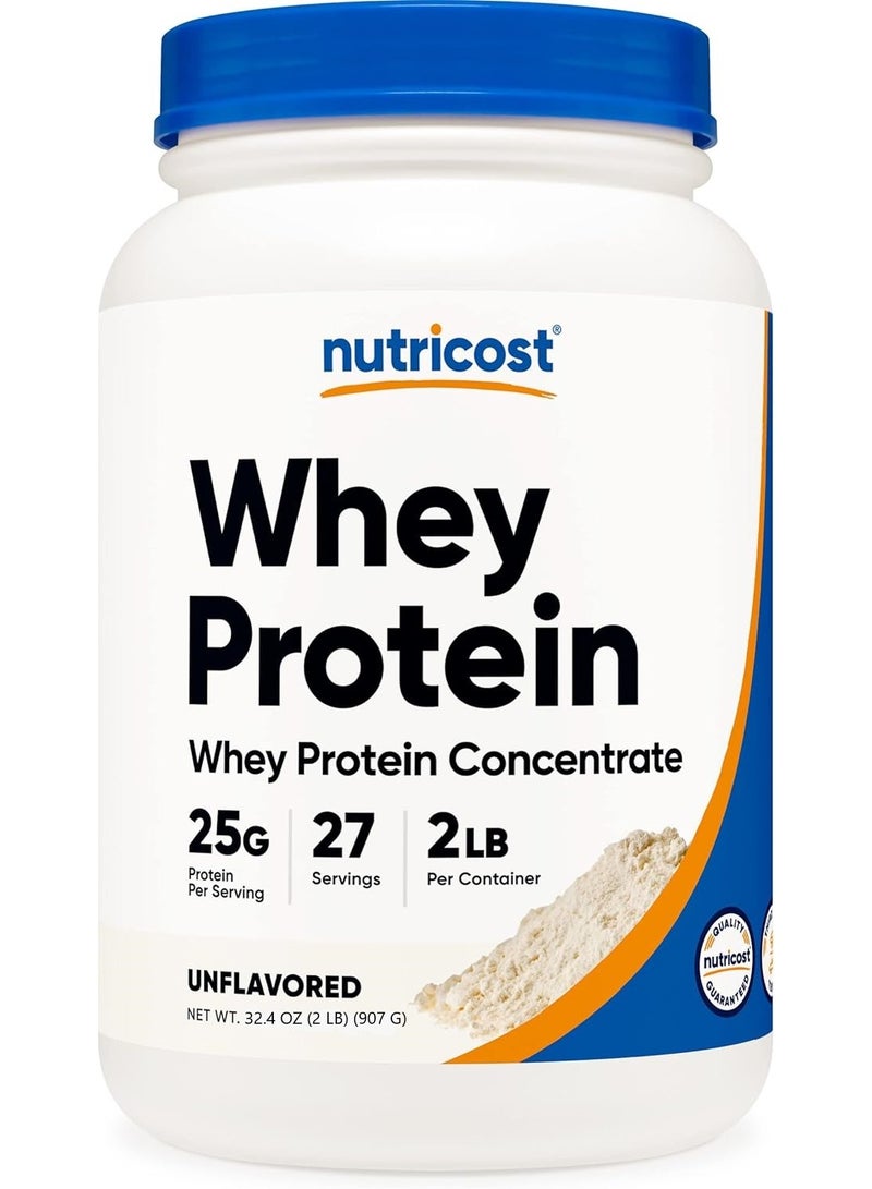 Nutricost مركز بروتين مصل اللبن، بدون نكهة - 2LB - Image 1