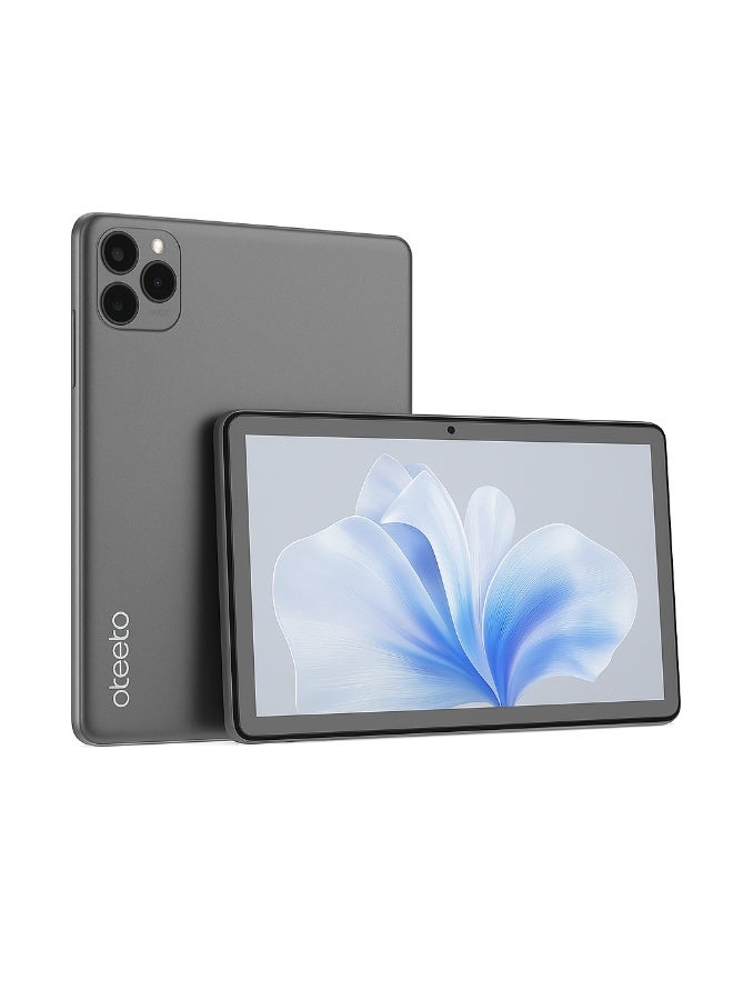 TAB 10 Pro Plus – 10.1-Inch HD Display | 8GB RAM + 512GB ROM | Android 15 | Quad-Core | 13MP + 8MP Camera | 8000mAh Battery | WiFi + SIM | Free Keyboard, Cover & Pen - Grey