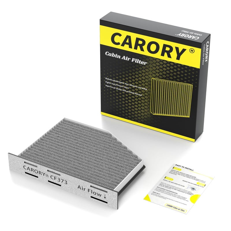 CARORY Cabin Air Filter wActivated Carbon for Volkswagen Beetle CC Eos Golf Golf R GTI Jetta Passat Rabbit Tiguan Routan Atlas Audi A3 A3 Quattro Q3 TT RS TTS Quattro and More