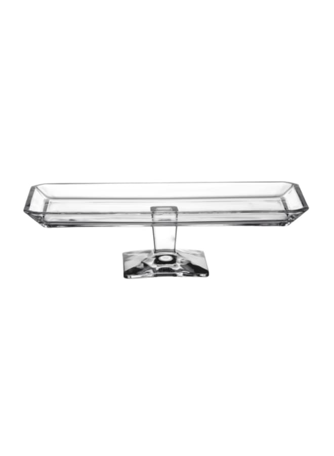 Pasabahce - Grace Footed Cake Plate 30x14 cm - Clear Clear 30x14cm