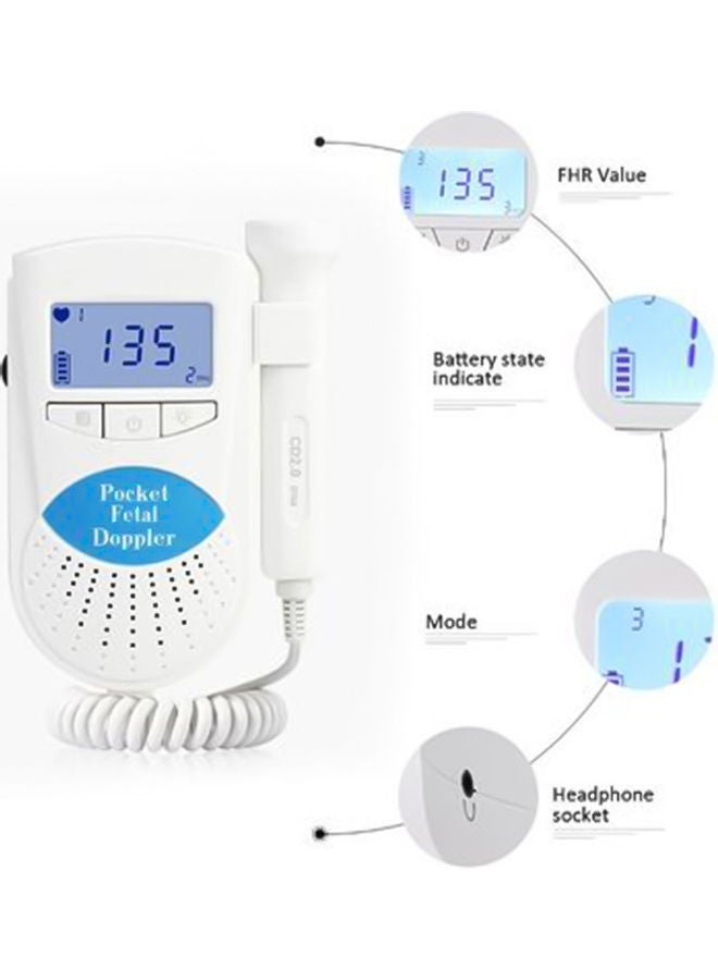 NIBEMINENT Potable Ultrasound Doppler Fetal Heart Rate Monitor - Image 2