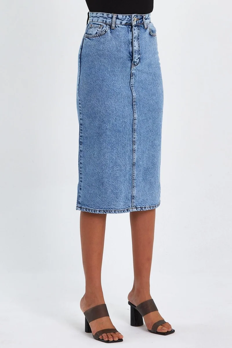 Alexander Gardi Special Collection Long Denim Skirt (AG-2021AM)