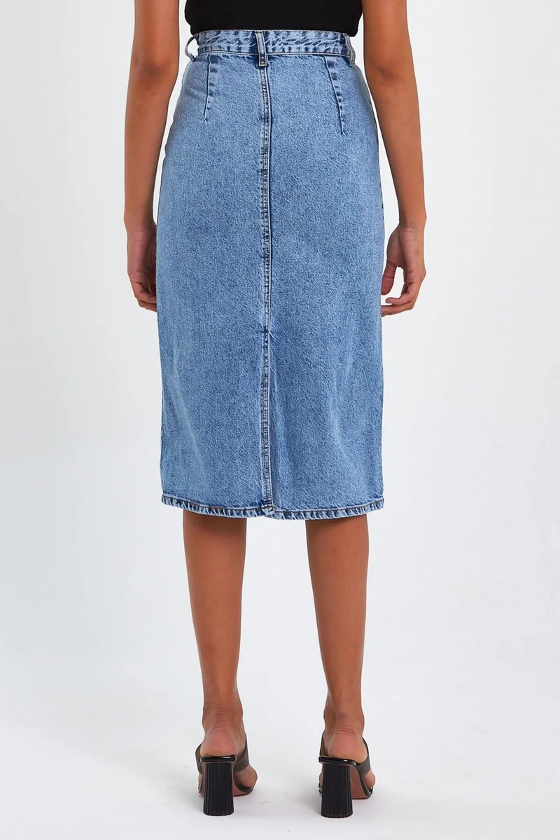 Alexander Gardi Special Collection Long Denim Skirt (AG-2021AM)