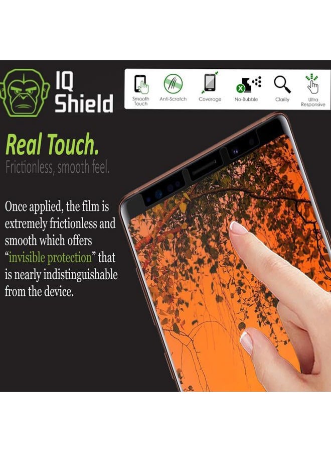 IQShield Screen Protector Compatible with Samsung Galaxy Note 9 (2-Pack)(Case Friendly) Anti-Bubble Clear TPU Film - Image 4