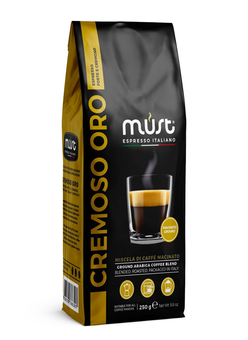 Must - CREMOSO ORO COFFEE BEANS - 250 grams - Image 1