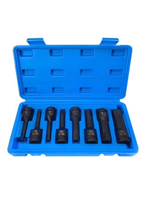 1/2in Drive Allen Wrench Hex Bit Impact Socket Set H5-H19