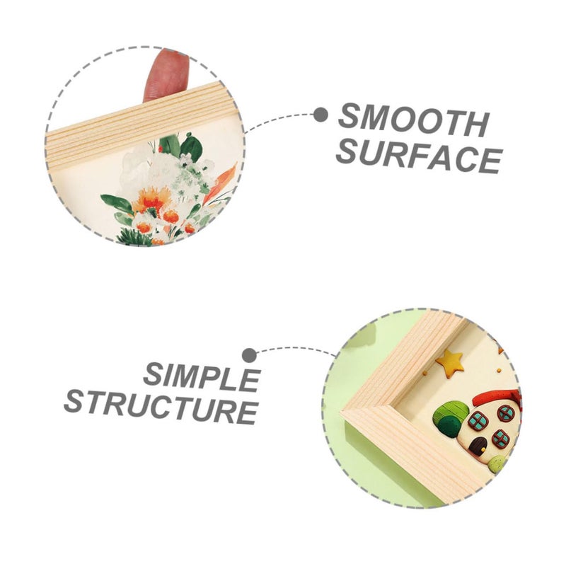 5Pcs Unfinished Wooden Picture Frames 4x6 Inch for DIY Art Projects Painting Crafts - Image 5
