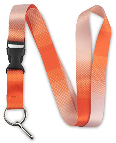 Limeloot Orange Lanyard with Release Buckle and Key Chain Holder - Image 1