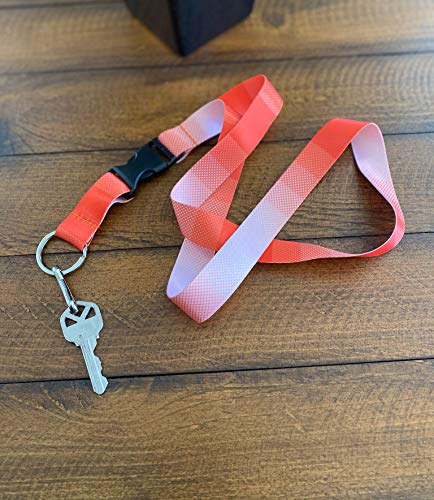 Limeloot Orange Lanyard with Release Buckle and Key Chain Holder - Image 4