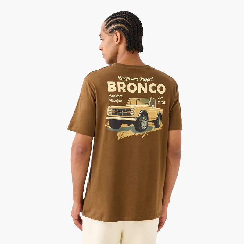 SP Characters Bronco Print Crew Neck T-shirt