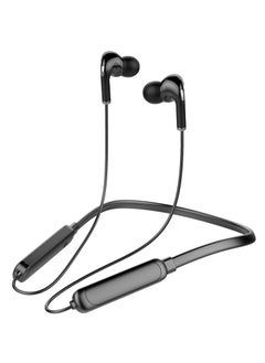 GELESE Wireless neck-mounted sports bluetooth earphones neck-mounted running headphone black  - Image 1