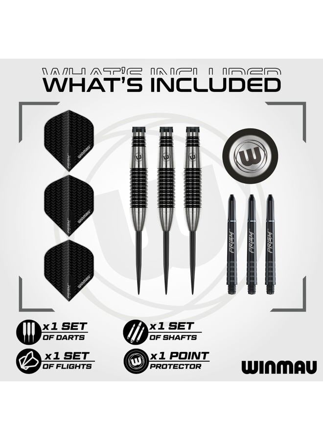 Winmau Blackout 2 Series 26g - 90% Tungsten Darts - Professional Steel Tip Darts Set with Dart Flights and Shafts - Image 2