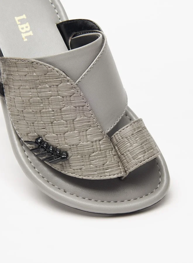 LBL by Shoexpress Boys Textured Slip-On Arabic Sandals