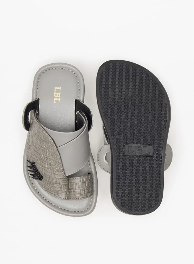 LBL by Shoexpress Boys Textured Slip-On Arabic Sandals