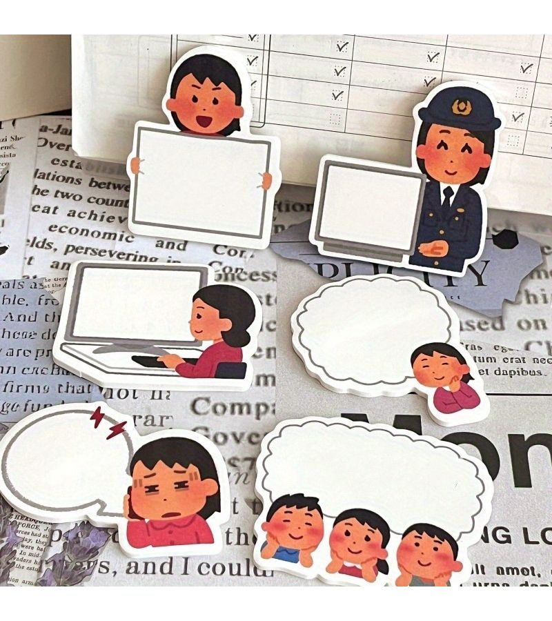 30 Pieces Japanese Style Mini Sticky Notes 6 Designs Strong Adhesive Office School - Image 3