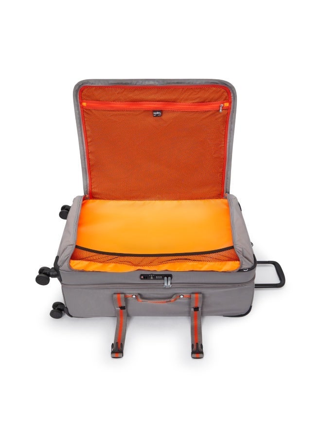 kipling Basic Plus Spontaneous Large 4-Wheeled Suitcase 78cm/30inches, 4.36kg, 101L, Inviting Grey - Image 3