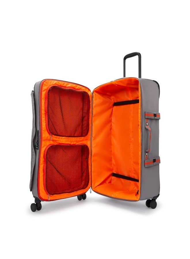 kipling Basic Plus Spontaneous Large 4-Wheeled Suitcase 78cm/30inches, 4.36kg, 101L, Inviting Grey - Image 4