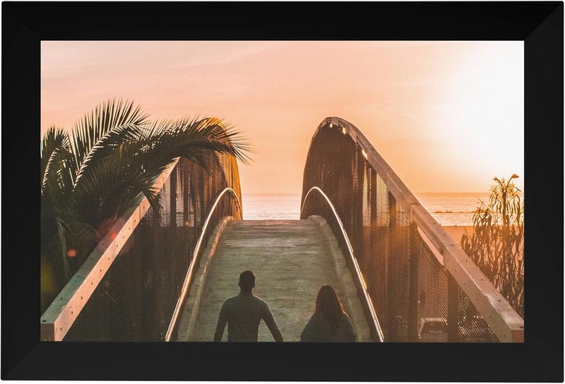 Pixie Smart Digital Photo Frame| WiFi Connected Picture & Video Display, Full HD, TouchScreen 10.1" size, Built-in Speaker, Type-C & Micro SD port, Great Gift for Family, Friends, Parents - Black - Image 2