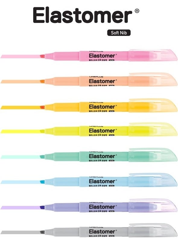 lineplus Elastomer Highlighter Pastel Colors Blue  - Image 2
