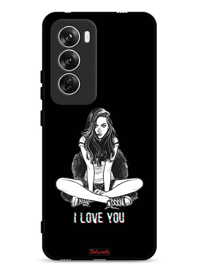 Tolwak Oppo Reno12 5G Protective Case Cover I Love You Art - Image 1