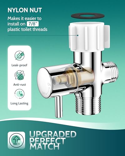 LUFEIDRA Handheld Bidet Sprayer for Toilet-Adjustable Water Pressure Jet Spray with Bidet Hose for Feminine Wash, New Premium Stainless Steel Muslim Shower Toilet Bidet Cloth Diaper Sprayer Set - Image 5