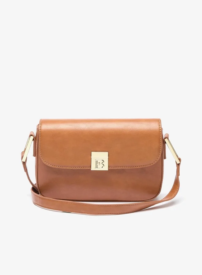 فلورا بيلا من شو إكسبرس Women Solid Crossbody Bag with Adjustable Strap and Magnetic Closure