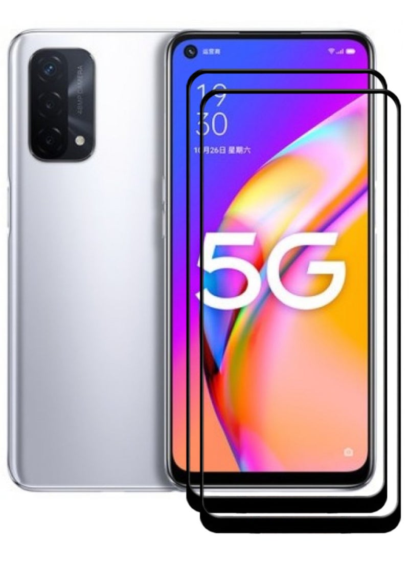 ACLIX 2 Pieces Antistatic ESD Dustproof Premium Quality High Definition Tempered Glass Screen Protector Designed For Oppo A93 5G - Image 1