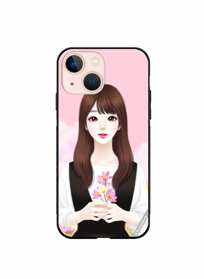 VR CREATIVE Protective Case Cover For Apple iPhone 13 Cute Anime Girl Design Multicolour - Image 1