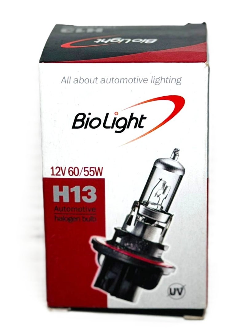 BIOLIGHT H13 / 9008 Headlight Halogen Bulb 12V 60/55W - Image 1