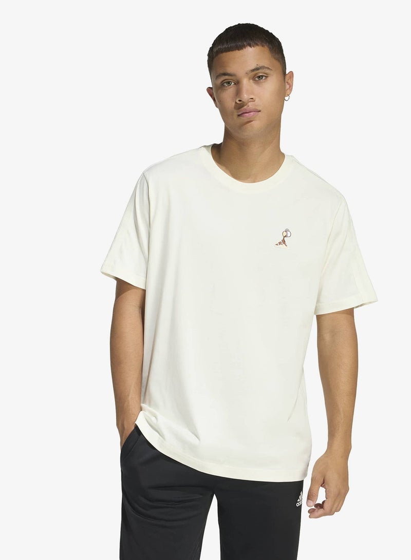 Adidas Lux Coffee Cafe Pour Graphic T-Shirt - Image 1