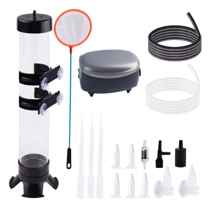 NestBasics Brine Shrimp Hatchery Kits brines Shrimps Eggs Incubator Hatchery brine Shrimp Eggs Incubator Artemia Hatcherying with Silver air Pump - Image 1