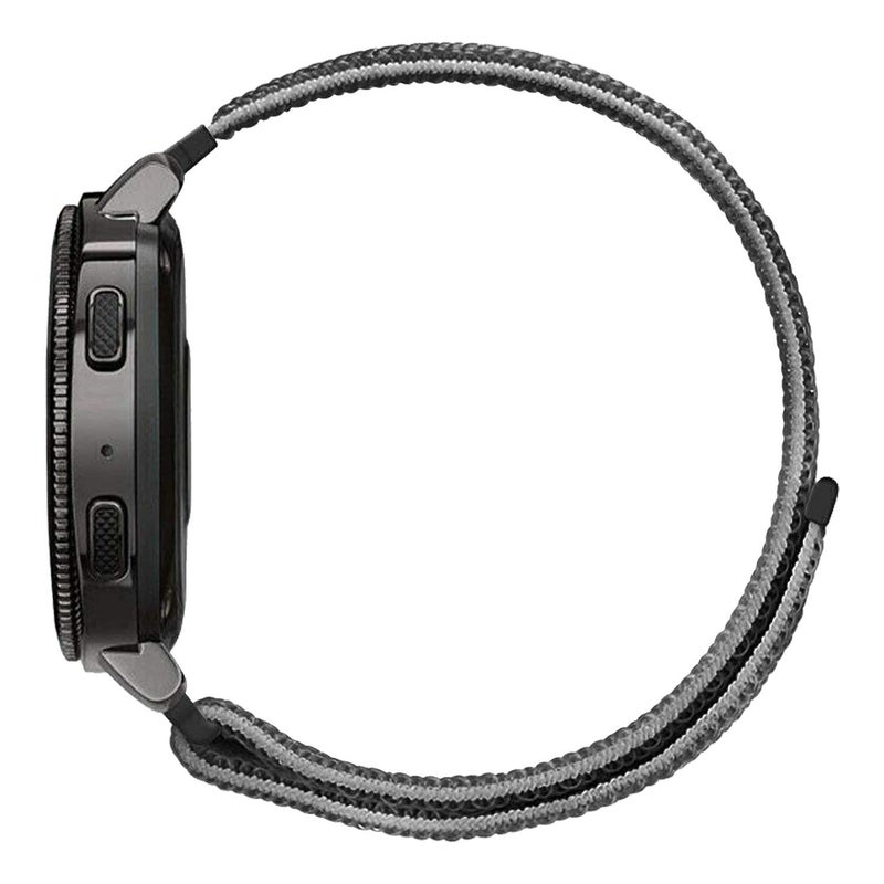 ACM Watch Strap Nylon Soft Loop 20mm Compatible with Samsung Galaxy Watch 4 Classic 42mm Smartwatch Sports Band Black - Image 4