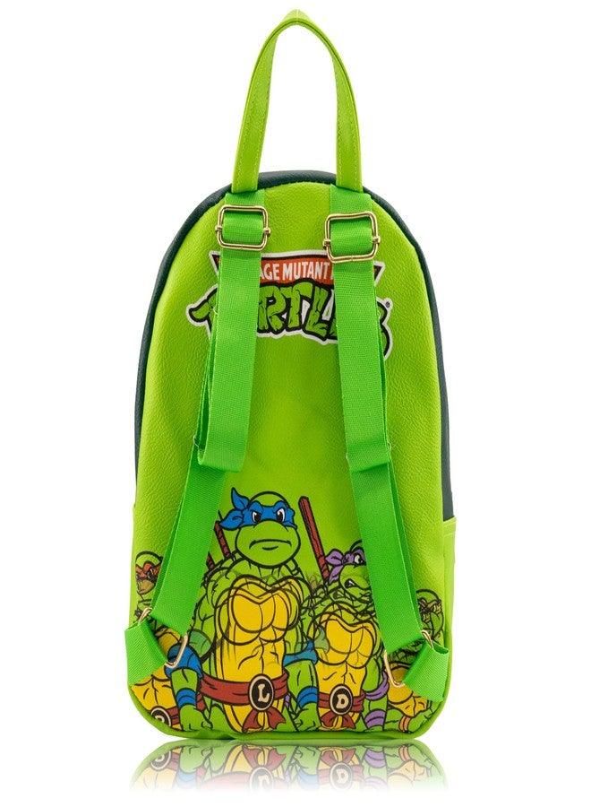 Fast Forward Teenage Mutant Ninja Turtles Backpack for Boys, Girls, Women, Men, Unisex | Cute PU Leather 10" Mini Backpack Purse Shoulder Purse | Teenage Mutant Ninja Turtles Bag and Accessories - Image 3