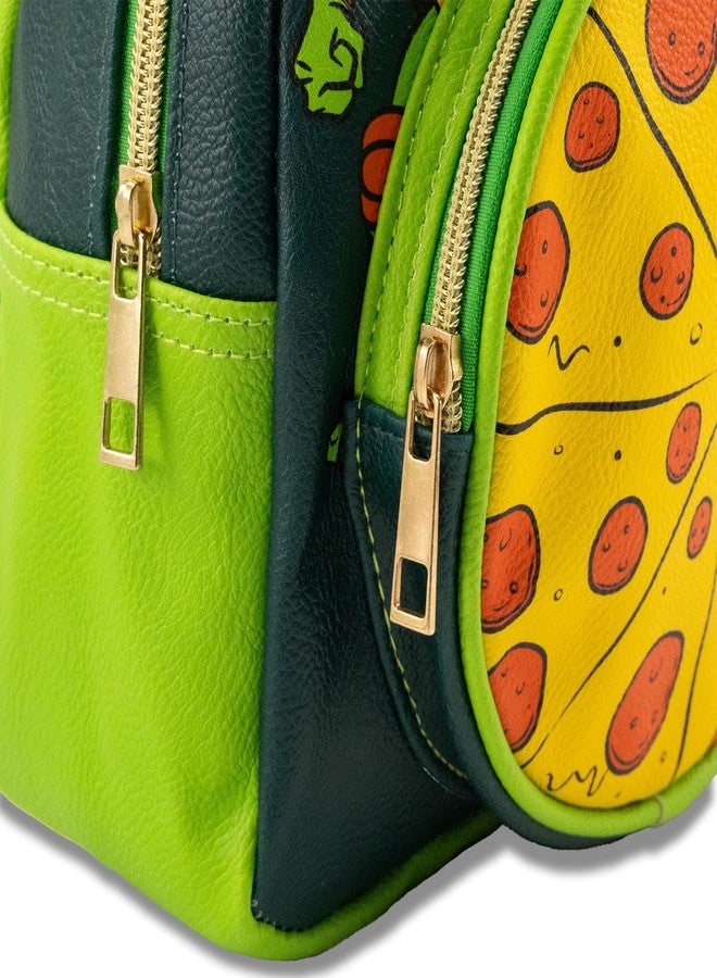 Fast Forward Teenage Mutant Ninja Turtles Backpack for Boys, Girls, Women, Men, Unisex | Cute PU Leather 10" Mini Backpack Purse Shoulder Purse | Teenage Mutant Ninja Turtles Bag and Accessories - Image 4