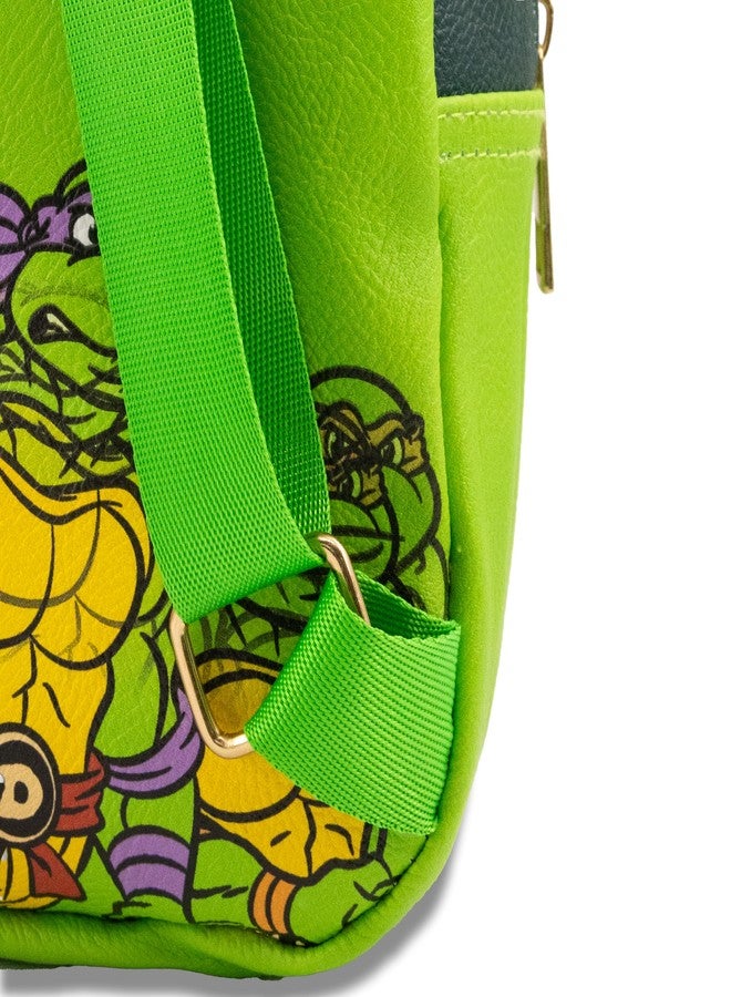 Fast Forward Teenage Mutant Ninja Turtles Backpack for Boys, Girls, Women, Men, Unisex | Cute PU Leather 10" Mini Backpack Purse Shoulder Purse | Teenage Mutant Ninja Turtles Bag and Accessories - Image 5