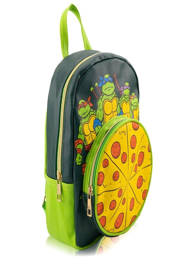 Fast Forward Teenage Mutant Ninja Turtles Backpack for Boys, Girls, Women, Men, Unisex | Cute PU Leather 10" Mini Backpack Purse Shoulder Purse | Teenage Mutant Ninja Turtles Bag and Accessories - Image 2