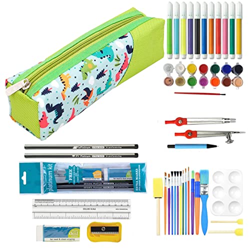TULMAN Polyester Multipurpose Pencil Pouch Kids B'Day Party Return Gifts to Carry Pencil Pens in Stationery Pouch with Zip Lock Accessories for Boys/Girls/Children (Pack of 3),Multicolor - Image 5