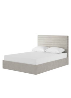 Bed and Mattress Home Mighty Bliss Upholstered Twin Size ( 120 X 200 ) Dark Beige Color Bed  - Image 1