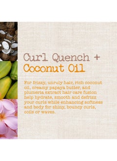MAUI MOISTURE Curl Quench + Coconut Oil Hydrating Curl Smoothie Creamy Siliconefree Styling Cream For Tight Curls Braids Twistouts & Wash & Go Styles Vegan & Parabenfree 12 Ounce  - Image 2