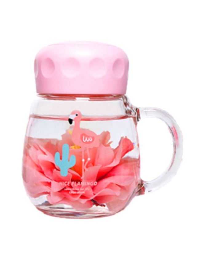 Beauenty Portable Creative Cartoon Pattern Mug Clear/Pink/Blue 12x8cm - Image 1
