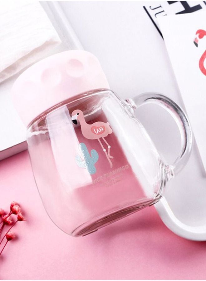 Beauenty Portable Creative Cartoon Pattern Mug Clear/Pink/Blue 12x8cm - Image 4