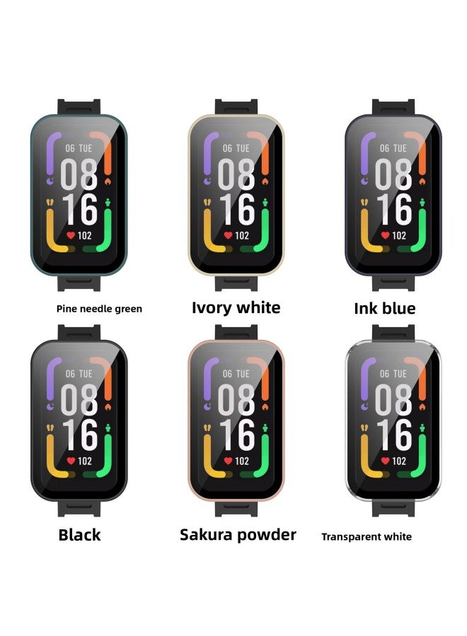 Loquat Red Bracelet PRO Protective Shell Redmi Band Pro One-piece PC Tempered Film Hard Shell-Color:Sakura Powder  - Image 2