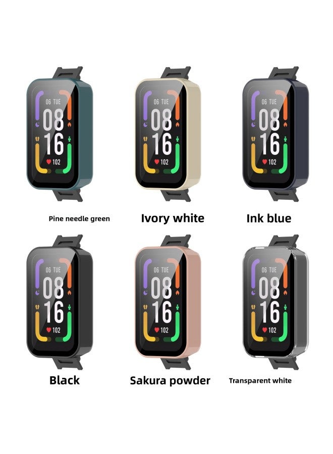 Loquat Red Bracelet PRO Protective Shell Redmi Band Pro One-piece PC Tempered Film Hard Shell-Color:Sakura Powder  - Image 4