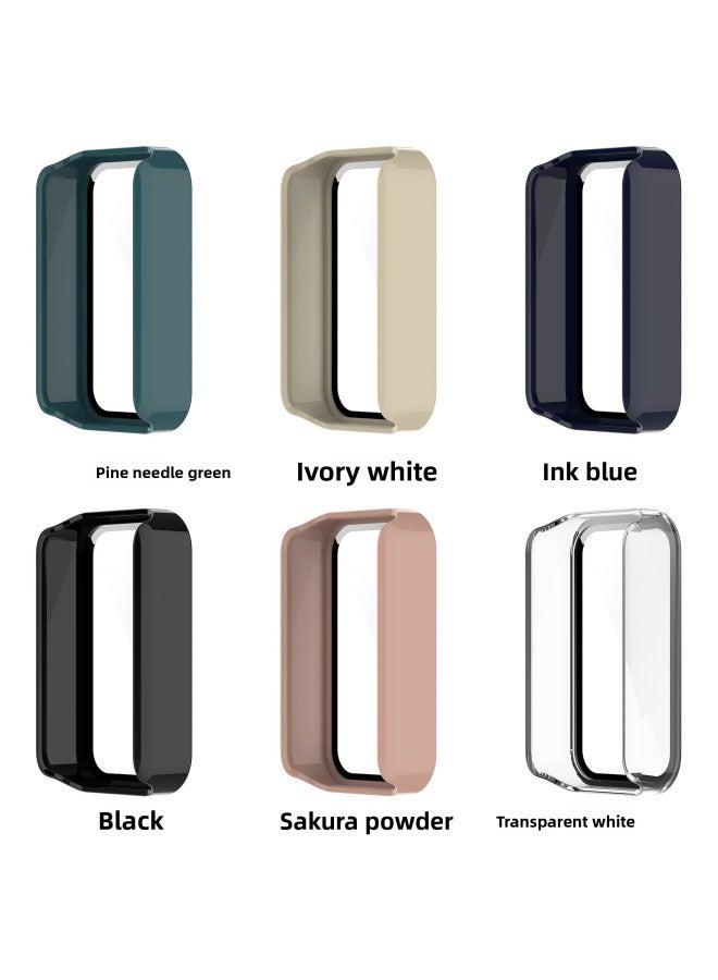 Loquat Red Bracelet PRO Protective Shell Redmi Band Pro One-piece PC Tempered Film Hard Shell-Color:Sakura Powder  - Image 3