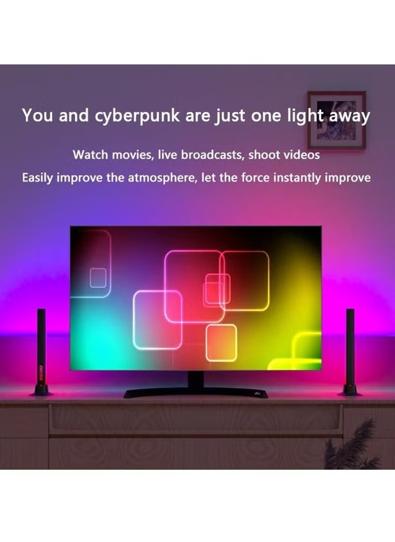 صندوق العاب شريط إضاءة RGB، أشرطة إضاءة LED IC RGB لمزامنة الموسيقى، إضاءة محيطة تعمل عبر USB، إضاءة خلفية متغيرة لتلفزيون الألعاب لغرفة الكمبيوتر والمكتب  - Image 3
